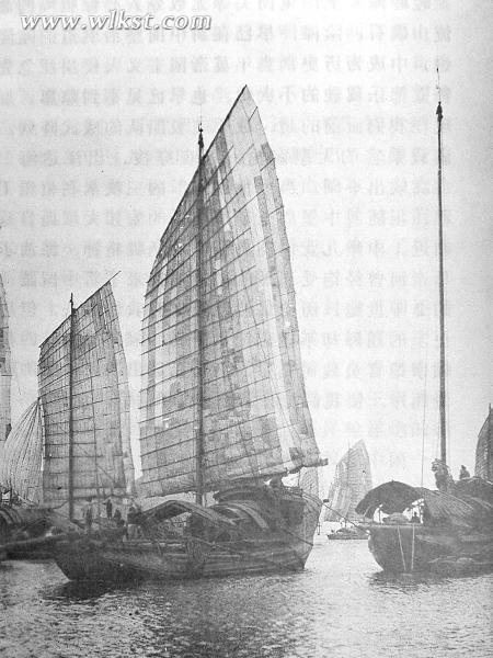 長(zhǎng)江黃金水道百舸爭(zhēng)流(1911年)。