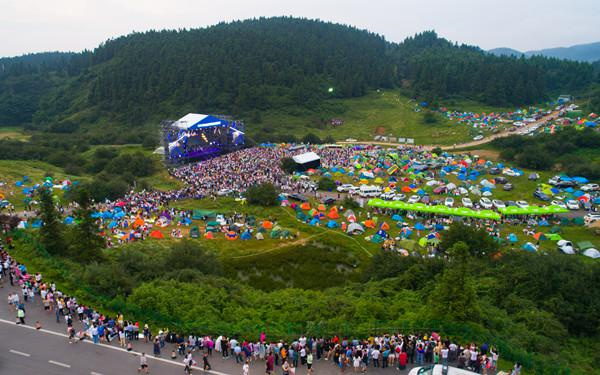往屆仙女山音樂節(jié)現(xiàn)場