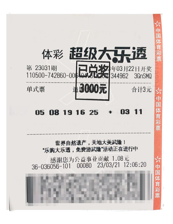 中獎(jiǎng)彩票